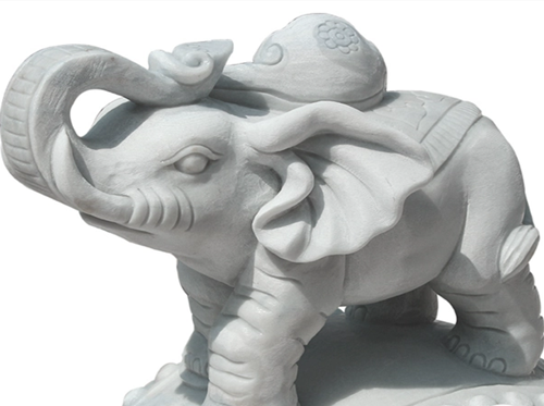 汉白玉大象雕塑